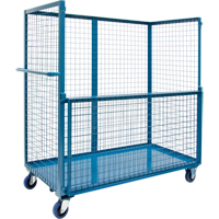 Chariot grillag&eacute; pour transport , Acier, 24" x 55" x 36", Capacit&eacute; 1200 lb Distribution Élite MP