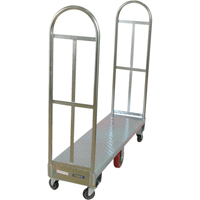 U-Boat Platform Truck, 60" L x 16" W, 1750 lbs. Capacity, Polyurethane Casters Distribution Élite MP