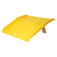 Rampe de quai de chargement portable en poly pour diable, Capacit&eacute; de charge 750 lb, 36" lo x 35" la x 5" h Distribution Élite MP