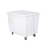 Caisson, Poly&eacute;thyl&egrave;ne blanc, 46" lo x 34" la x 40" h, Volume 25 pi³, Capacit&eacute; 600 lb Distribution Élite MP