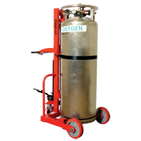 Grand chariot hydraulique HLCC pour bouteille de gaz liquide, Roues Polyur&eacute;thane, Base de 20" la x 20" p, 1000 lb Distribution Élite MP