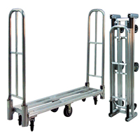 Aluminum U-Boat Folding Utility Cart, 16" W x 60" L, 1500 lbs. Cap., Polyurethane Wheels Distribution Élite MP
