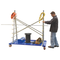 A-Frame Bar & Pipe Cart, Steel, 36-3/4" W x 73-3/4" D x 72-1/2" H, 2000 lbs. Capacity Distribution Élite MP