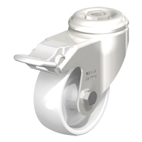 Impact-Resistant Nylon Caster, Swivel with Brake, 3-1/8" (79.5 mm) Dia., 265 lbs. (120 kg.) Capacity Distribution Élite MP