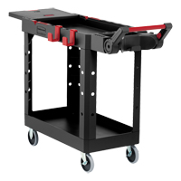 Heavy-Duty Adaptable Utility Cart, 2 Tiers, 17-3/4" x 36" x 46-1/5", 500 lbs. Capacity Distribution Élite MP