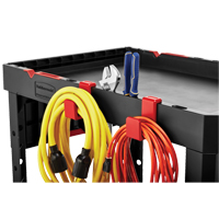 Heavy-Duty Adaptable Utility Cart, 2 Tiers, 17-3/4" x 36" x 46-1/5", 500 lbs. Capacity Distribution Élite MP