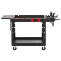 Heavy-Duty Adaptable Utility Cart, 2 Tiers, 25-1/5" x 36" x 51-1/2", 500 lbs. Capacity Distribution Élite MP