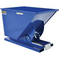 Self-Dumping Hopper, Steel, 1 cu.yd., Blue Distribution Élite MP
