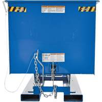 Self-Dumping Hopper, Steel, 1 cu.yd., Blue Distribution Élite MP