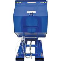 Self-Dumping Hopper, Steel, 1 cu.yd., Blue Distribution Élite MP