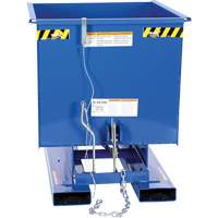 Self-Dumping Hopper, Steel, 1/2 cu.yd., Blue Distribution Élite MP