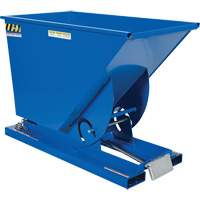 Self-Dumping Hopper, Steel, 3/4 cu.yd., Blue Distribution Élite MP