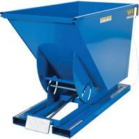 Self-Dumping Hopper, Steel, 3/4 cu.yd., Blue Distribution Élite MP