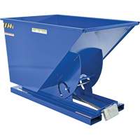 Self-Dumping Hopper, Steel, 1 cu.yd., Blue Distribution Élite MP