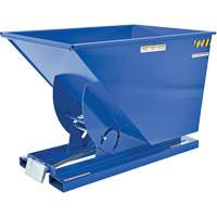 Self-Dumping Hopper, Steel, 1 cu.yd., Blue Distribution Élite MP