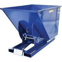 Self-Dumping Hopper, Steel, 1 cu.yd., Blue Distribution Élite MP