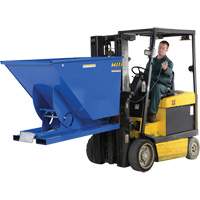 Self-Dumping Hopper, Steel, 1-1/2 cu.yd., Blue Distribution Élite MP