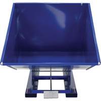 Self-Dumping Hopper, Steel, 2 cu.yd., Blue Distribution Élite MP