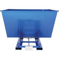 Self-Dumping Hopper, Steel, 2-1/2 cu.yd., Blue Distribution Élite MP