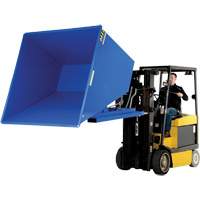 Self-Dumping Hopper, Steel, 2-1/2 cu.yd., Blue Distribution Élite MP