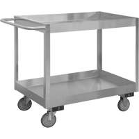 Chariot avec tablettes de calibre industriel, 2 Tiers, 18-1/8" la x 35" h x 36" p, Capacit&eacute; 1200 lb Distribution Élite MP