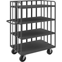 Chariot &agrave; tablettes ouvert portatif, 4 Tiers, 31-1/8" la x 57-1/2" h x 56-1/8" p, Capacit&eacute; 3600 lb Distribution Élite MP