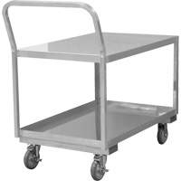 Industrial Grade Low Profile Shop Cart, 2 Tiers, 24-1/8" W x 40-3/4" D x 38-1/8" H, 1200 lbs. Cap. Distribution Élite MP