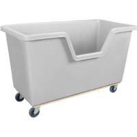 Chariot-caisse &agrave; c&ocirc;t&eacute; ouvert, Poly&eacute;thyl&egrave;ne, 63" lo x 34-1/4'' la x 38-1/2" h, Volume 24 pi³, Capacit&eacute; 1200 lb Distribution Élite MP
