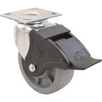 Emaxx Caster, Swivel with Brake, 4" (101.6 mm), Envirothane, 1000 lbs. (453.6 kg.) Distribution Élite MP