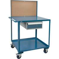 Mobile Service Cart, 2 Tiers, 24" W x 57" H x 40" D, 1200 lbs. Capacity Distribution Élite MP