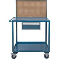 Mobile Service Cart, 2 Tiers, 24" W x 57" H x 40" D, 1200 lbs. Capacity Distribution Élite MP