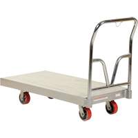 Aluminum Sheet Deck Platform Truck, 24" W x 48" L, 3600 lbs. Cap., Polyurethane Wheels Distribution Élite MP