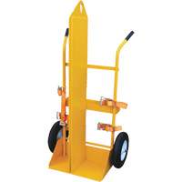 Chariot pour chalumeau et bouteille &agrave; gaz, Roues Rempli de mousse, Base de 23-1/8" la x 22-13/16" lo, 500 lb Distribution Élite MP