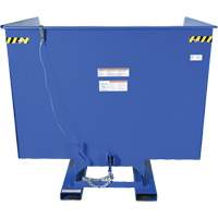 Self-Dumping Hopper, Steel, 4 cu.yd., Blue Distribution Élite MP