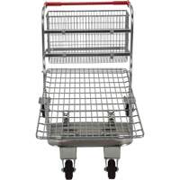 Nestable Wire Cart, Steel, 28-3/4" x 37-1/16" x 59-5/8", 275 lbs. Capacity Distribution Élite MP