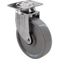 2309 Caster, Swivel, 4" (101.6 mm), Envirothane Grey, 350 lbs. (158.8 kg.) Distribution Élite MP