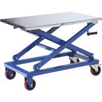 Table &eacute;l&eacute;vatrice manuelle &agrave; ciseaux, 37" lo x 23-1/2" la, Acier, Capacit&eacute; 660 lb Distribution Élite MP