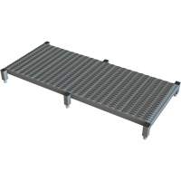 Adjustable Height One-Step Work Platform, 24" W x 59" D, 800 lbs. Capacity, All-Welded Distribution Élite MP