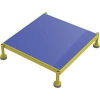 Adjustable Height One-Step Work Platform, 24" W x 24" D, 800 lbs. Capacity, All-Welded Distribution Élite MP