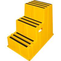 Industrial Step Stool, 3 Steps, 34-13/16" x 22-7/16" x 28-1/2" High Distribution Élite MP