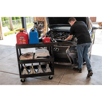 Tub Cart, 3 Tiers, 35-1/4" x 37-1/4" x 18", 375 lbs. Capacity Distribution Élite MP