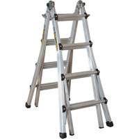 Telescoping Multi-Position Ladder, Aluminum, 300 lbs., CSA Grade 1A Distribution Élite MP