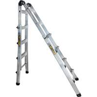 Telescoping Multi-Position Ladder, Aluminum, 300 lbs., CSA Grade 1A Distribution Élite MP