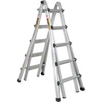 Telescoping Multi-Position Ladder, Aluminum, 300 lbs., CSA Grade 1A Distribution Élite MP
