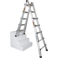 Telescoping Multi-Position Ladder, Aluminum, 300 lbs., CSA Grade 1A Distribution Élite MP