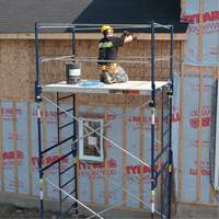 Tour d'&eacute;chafaudage compl&egrave;te avec roulettes, 69-1/2" p x 178" h Distribution Élite MP