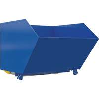 Heavy-Duty H-Style Bump & Dump Hopper, Steel, 1-1/2 cu.yd., Blue Distribution Élite MP