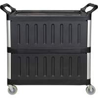 Utility Cart, 3 Tiers, 19-3/4" x 37-1/2" x 40-1/4", 250 lbs. Capacity Distribution Élite MP