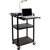 Electric Utility Cart, 3 Tiers, 24" x 42" x 18", 300 lbs. Capacity Distribution Élite MP