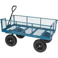 Wagon avec c&ocirc;t&eacute;s rabattables, 24" la x 48" la x Capacit&eacute; 800 lb Distribution Élite MP